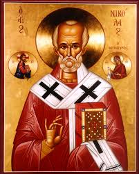 Has he been? All St Nicholas wants for Christmas is a smaller forehead.